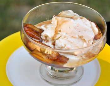 Bananas Foster with Ice Cream