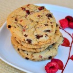 Raspberry Cornmeal Chocolate Chip Cookies