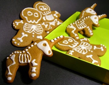 Skeleton Gingerbread Cookies