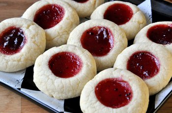 Lime and Cranberry Thumbprints