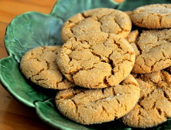 Orange Cardamom Molasses Cookies