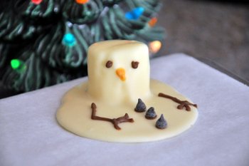 Baking Bites' Melted Snowman Chocolate