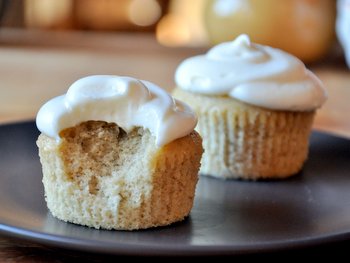 Banana Cupcakes with a Bite
