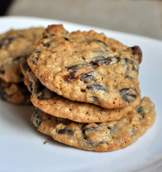 Whole Wheat Chocolate Chip Cookies with Dried Cranberries