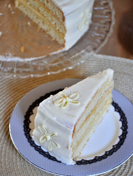 Vanilla and Lemon Layer Cake