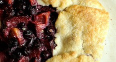 Plum and Blueberry Galette