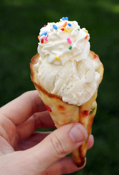 Funfetti Ice Cream Cones