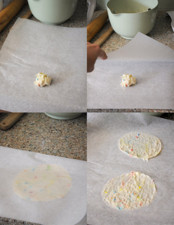 How to make Tuiles with cake mix