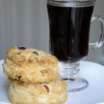 Cranberry Walnut Scones with Coffee