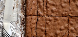 Bourbon Brownies with Sea Salt