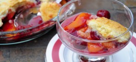 Cherry and Peach Cobbler