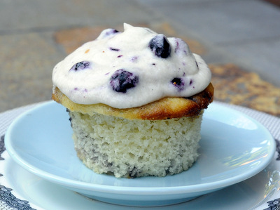 Blueberry Swirl Cupcake