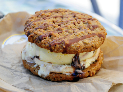 Helm's Bakery Ice Cream Sandwich