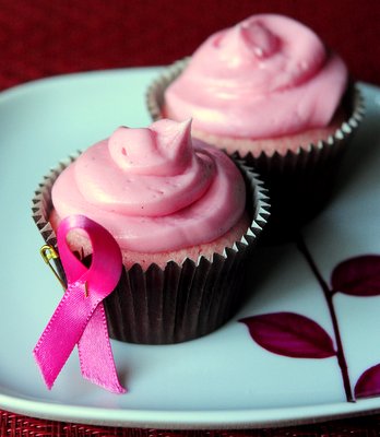 Pink Breast Cancer Awareness Cupcakes