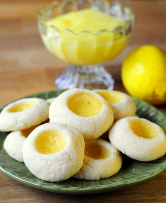 Meyer Lemon Thumbprint Cookies