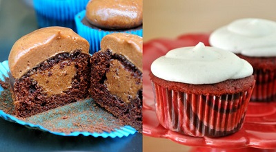 Chocolate Cupcakes and Red Velvet Cupcakes