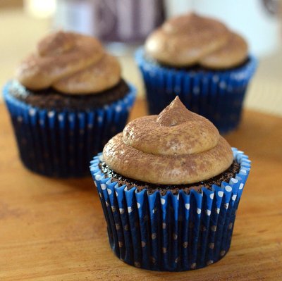 Mocha Cupcakes with Coffee Buttercream