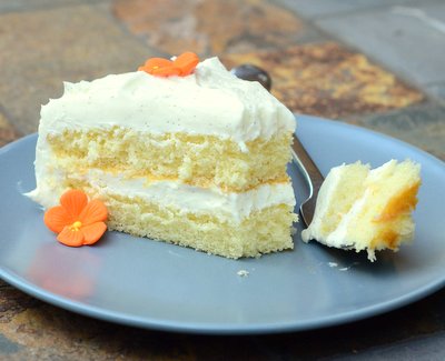 Vanilla Hot Milk Sponge Cake