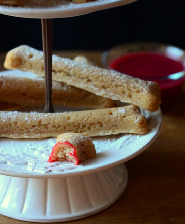 Cinnamon Cookie Bones, served with "Blood" Dipping Sauce