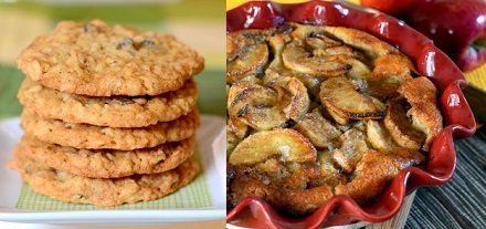 Oatmeal Cookies and Crazy Crust Apple Pie