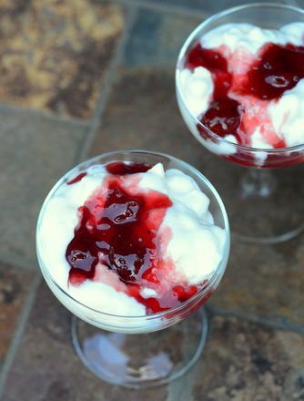 Amaretto Eaton Mess with Five Spice Cherries