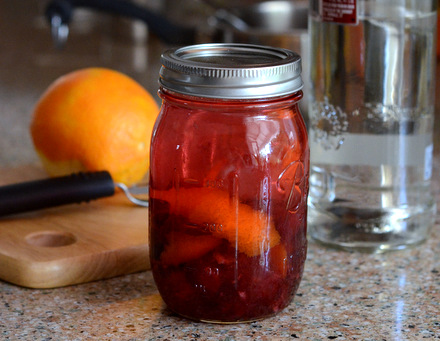 Homemade Cranberry Orange Vodka