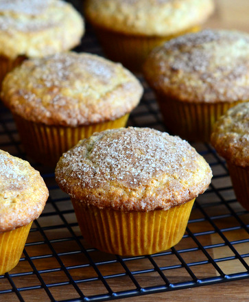 Oatmeal Snickerdoodle Muffins