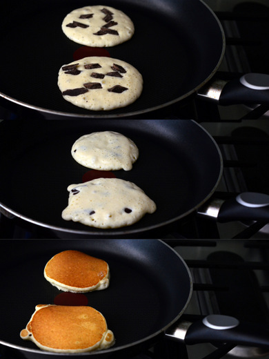 How to make Easy Buttermilk Chocolate Chunk Pancakes