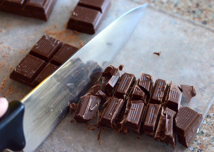 Chopping Up A Chocolate Bar