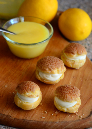 Lemon Curd Cream Puffs