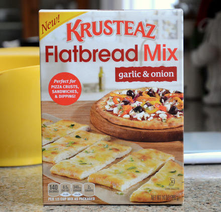 Krusteaz Garlic and Onion Flatbread Mix