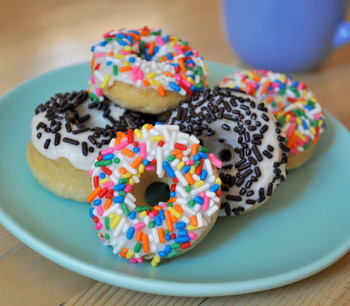 Baked Mini Donuts with Sprinkles