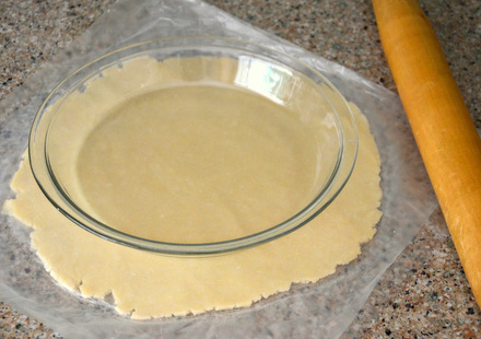 How to Roll Out A Pie Crust Between Sheets of Wax Paper