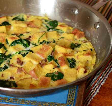 Bacon & Spinach Stovetop Breakfast Casserole