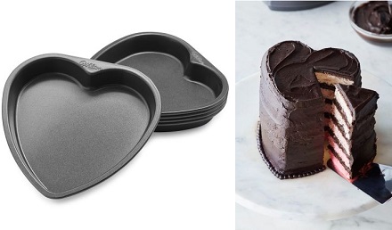 Wilton 5 Layer Heart Cake Pan Set