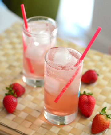 Homemade Strawberry Sodas
