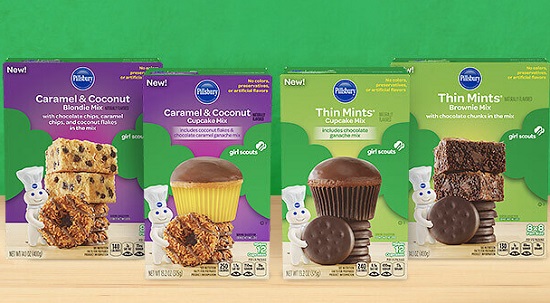Pillsbury Launches Girl Scout Cookie Flavored Baking Mixes
