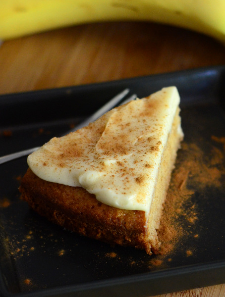 Banana Cake with Cinnamon Cream Cheese Frosting