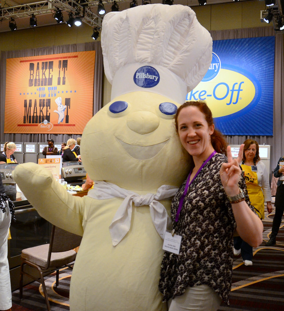 Nicole and The Pillsbury Doughboy at the 47th Pillsbury Bake-Off in Nashville