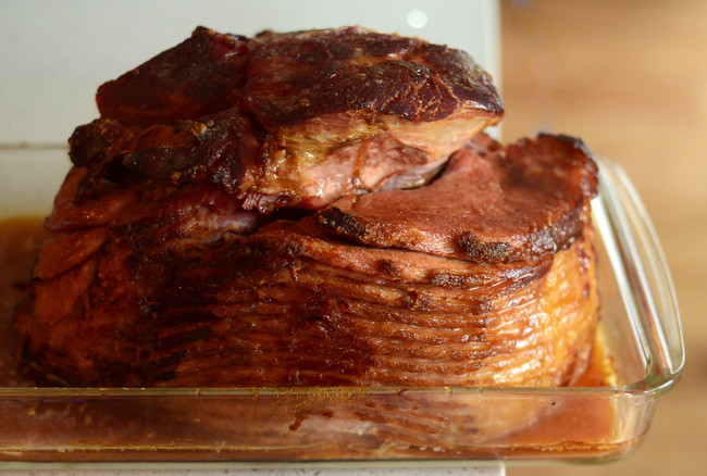 Baking Bites for Craftsy: Brown Sugar & Whiskey-Glazed Ham