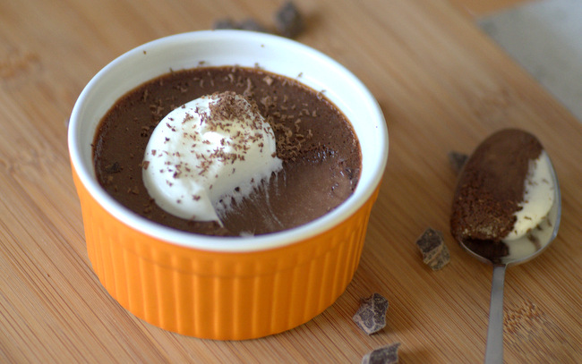 Easy Blender Dark Chocolate Pots de Creme