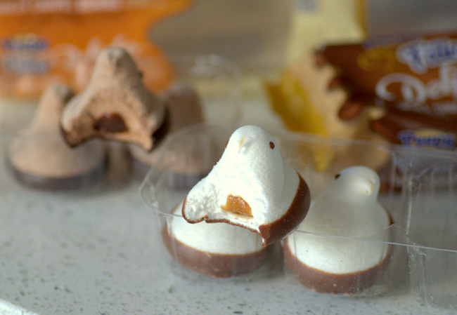 Peeps Filled Delights Triple Chocolate & Vanilla Caramel, reviewed