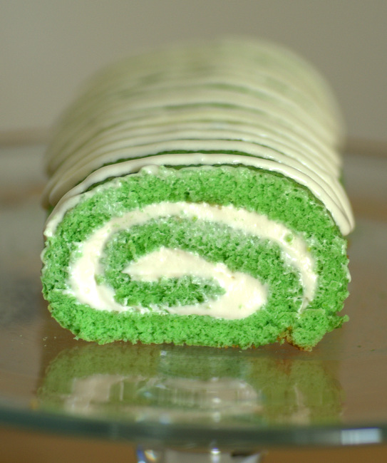 St Patrick's Day Cake Roll