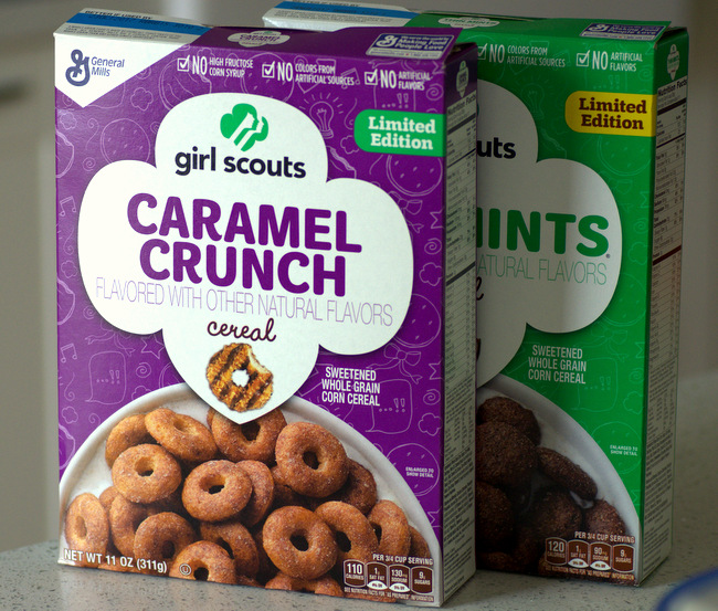 Girl Scouts Caramel Crunch & Thin Mint Cereals, reviewed