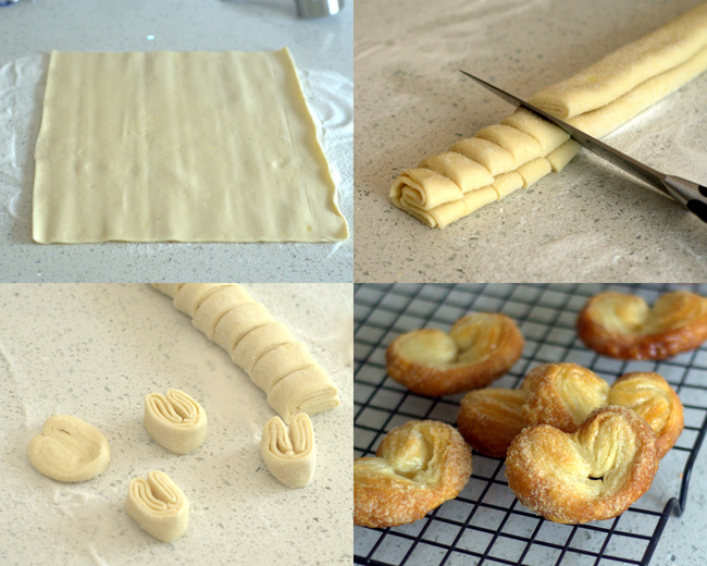 Baking Bites for Craftsy: Step-by-Step Palmiers