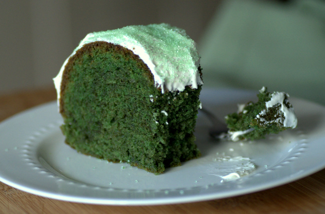 Baking Bites for Craftsy: Green Velvet Bundt Cake