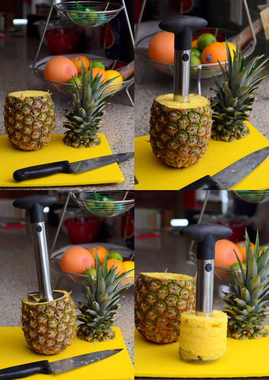 How to Use a Pineapple Corer, Step by Step