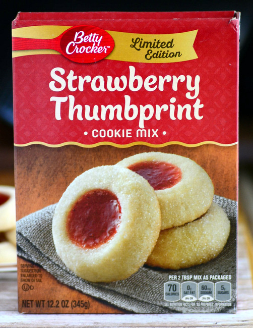 Betty Crocker Strawberry Thumbprint Cookie Mix, reviewed