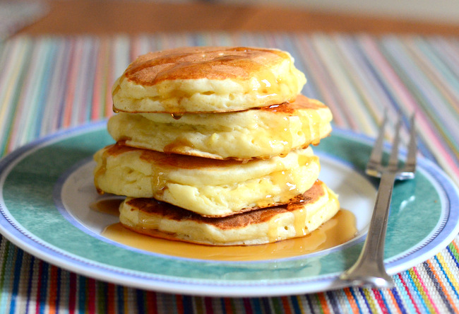 Light & Fluffy Ricotta Pancakes