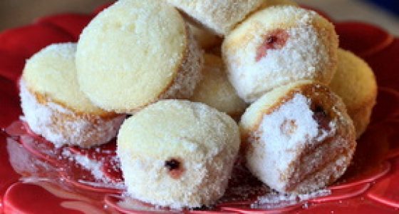 Baked Sufganiyot (a.k.a. Bite Sized Jelly Donut Holes)